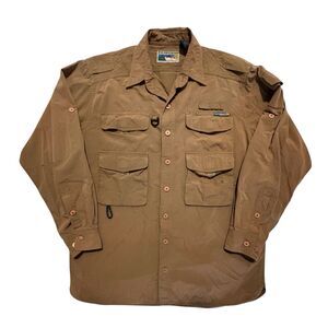 Ex Officio Outdoor Sport OutfittersTravel Shirt Jacket Fishing Shooting L Mens